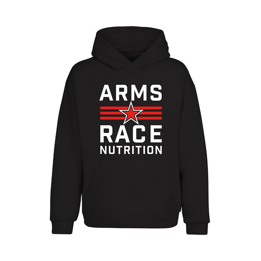 Arms Race Nutrition Black Logo Hoodie